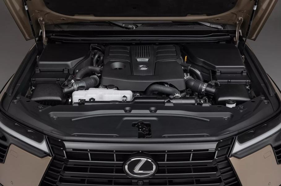 Двигатель V6 под капотом нового Lexus GX 550