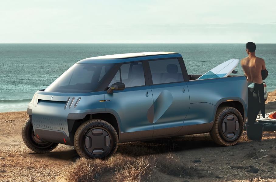 В США показали Telo: 500-сильный электрический пикап размером с MINI Cooper