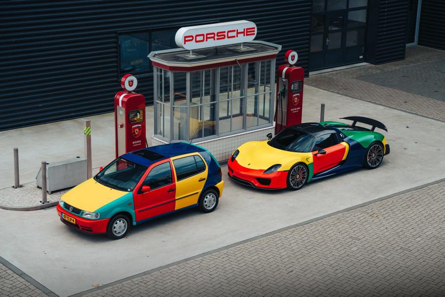 Посмотрите на Porsche 918 Spyder в стиле эпатажного «Арлекина»