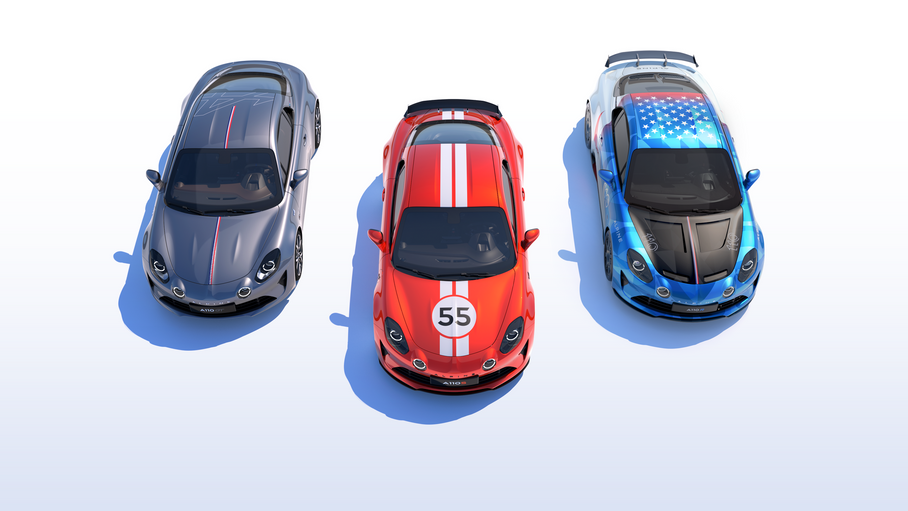 Alpine представила особые ливреи с ДНК бренда для спорткара A110