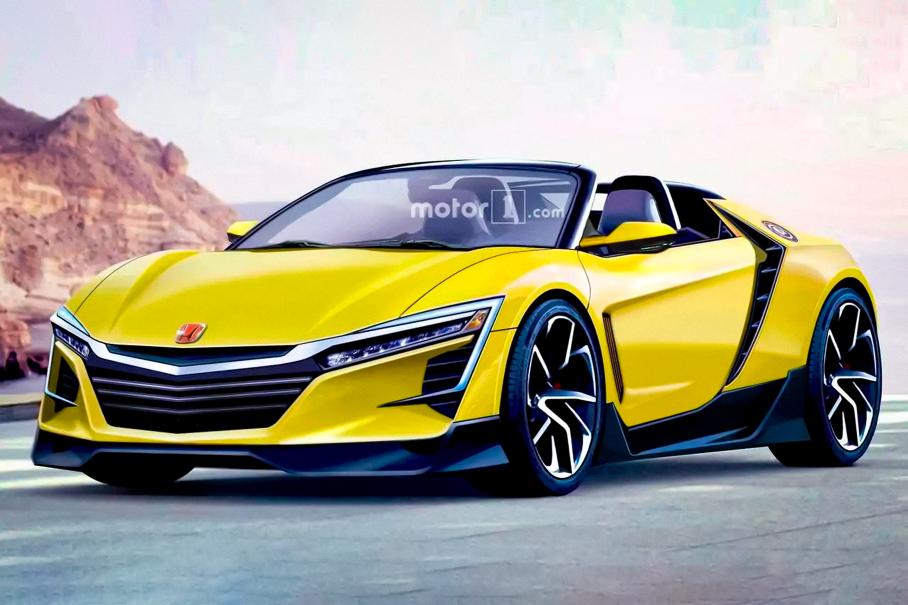 Неофициальный рендер электрического Honda S2000