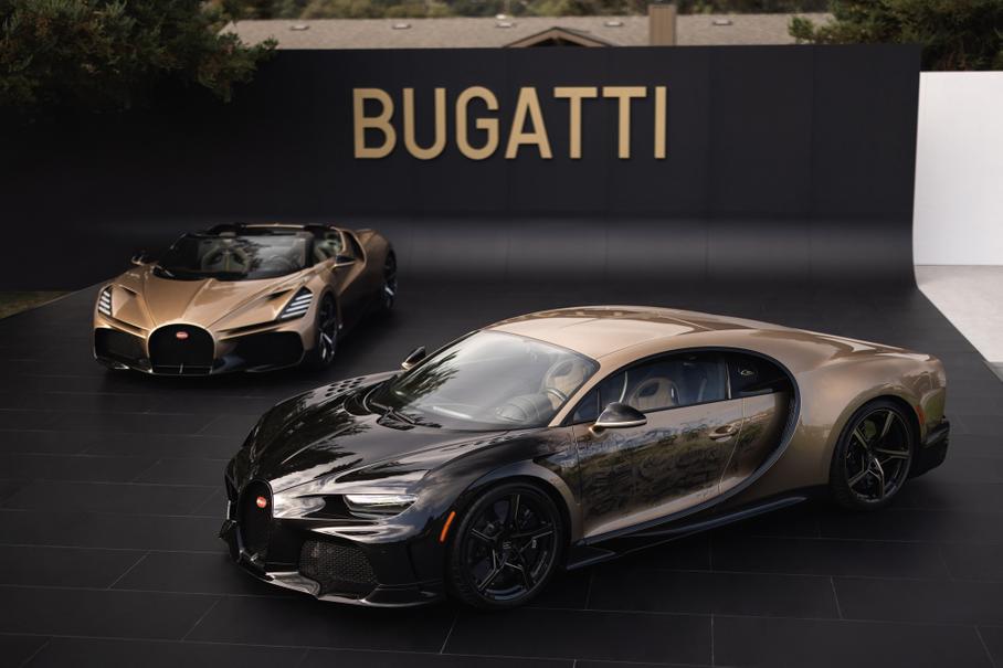 Bugatti построила уникальный «золотой» родстер W16 Mistral