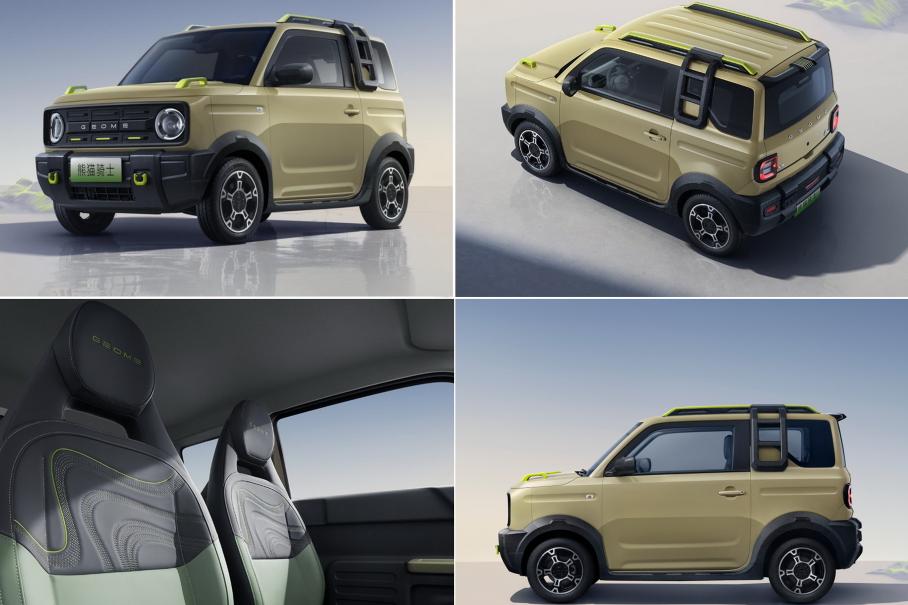 Geely добавила мультяшному микрокару лестницу и брутальный обвес
