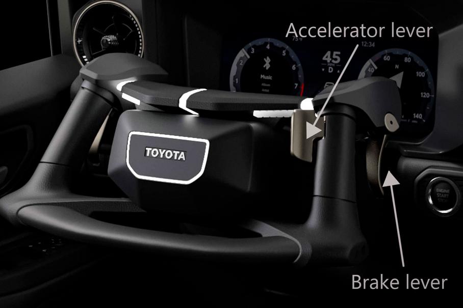 Toyota показала инновационный руль для нового Land Cruiser