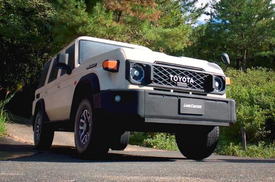 Видео: Toyota Land Cruiser построили из пенопласта в натуральную величину