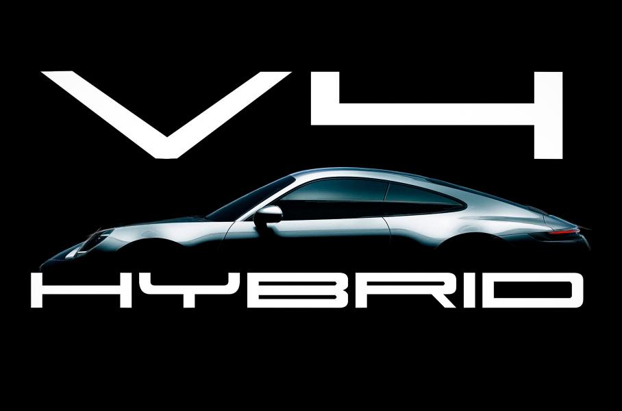Porsche тестирует необычную установку с мотором V4