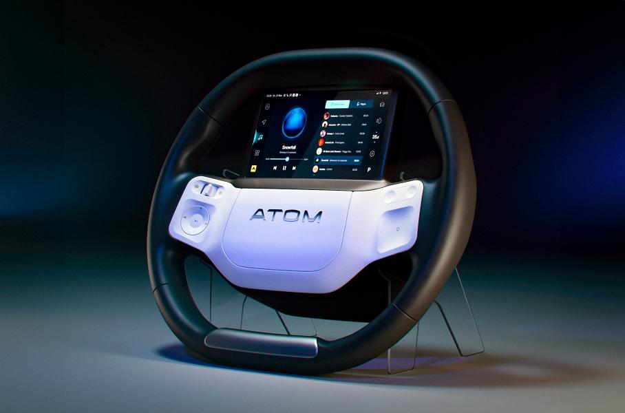 Российский Atom показал руль серийного электрокара