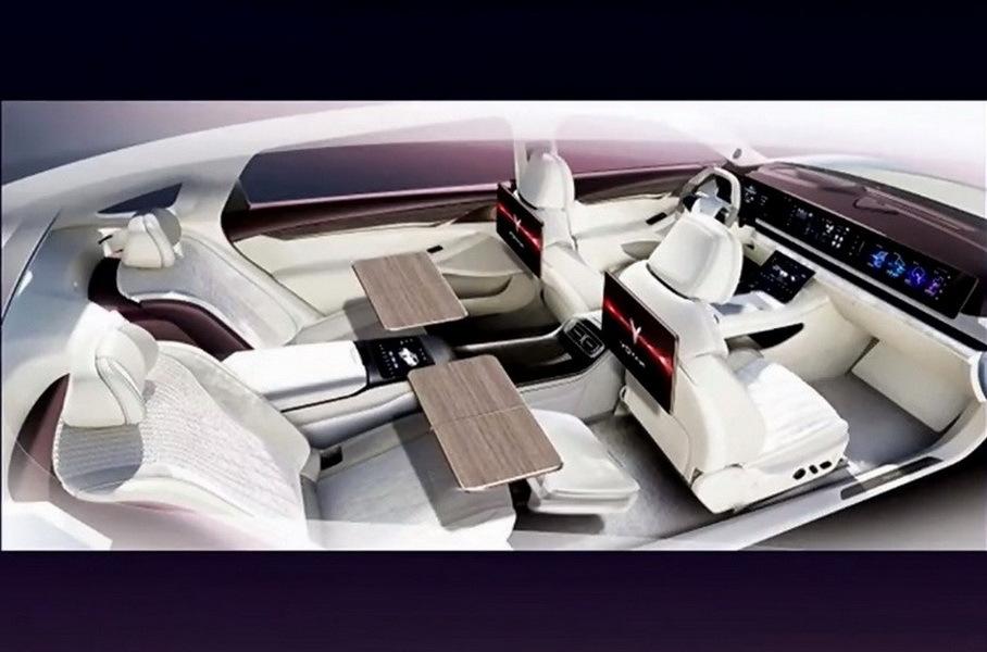 Эскиз салона ультрароскошной версии седана Passion PHEV