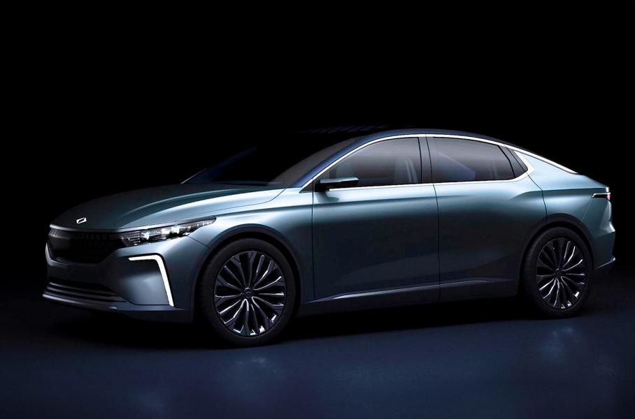 Концепт седана TOGG, представленный на CES-2022