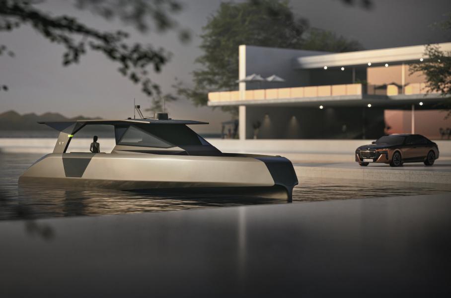 Представлена самая большая в мире яхта на подводных крыльях. Её дизайн разработала BMW