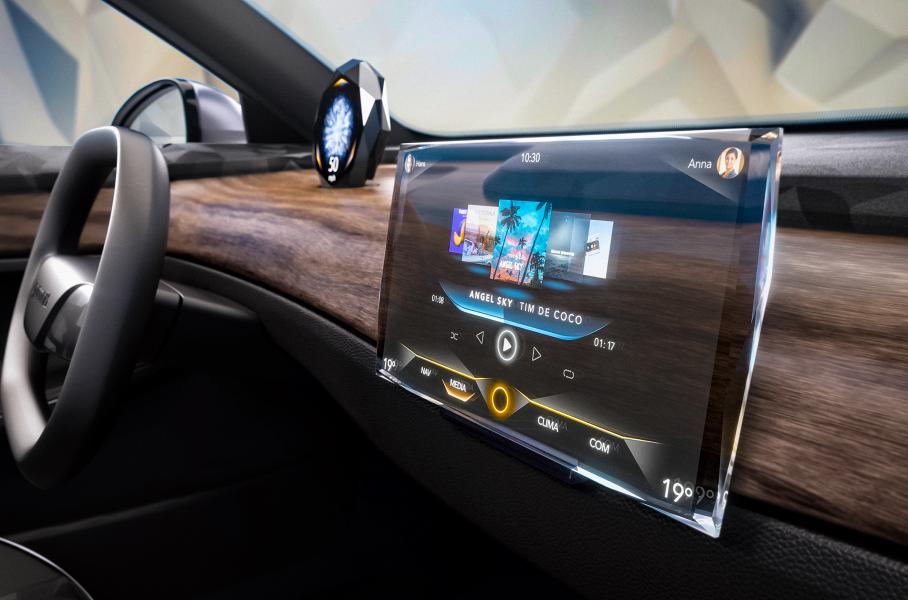 Continental представил дисплей мультимедиа на основе кристаллов Swarovski