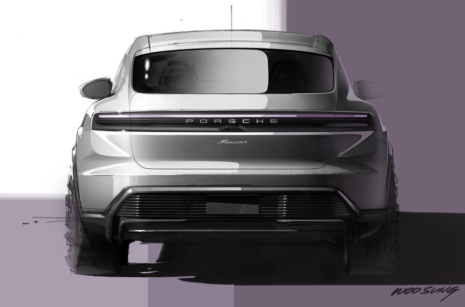 Porsche опубликовала эскизы нового Macan