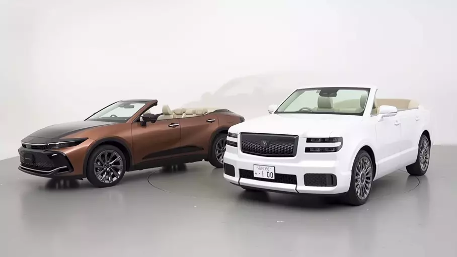 Toyota превратила кроссовер Crown в стильный кабриолет