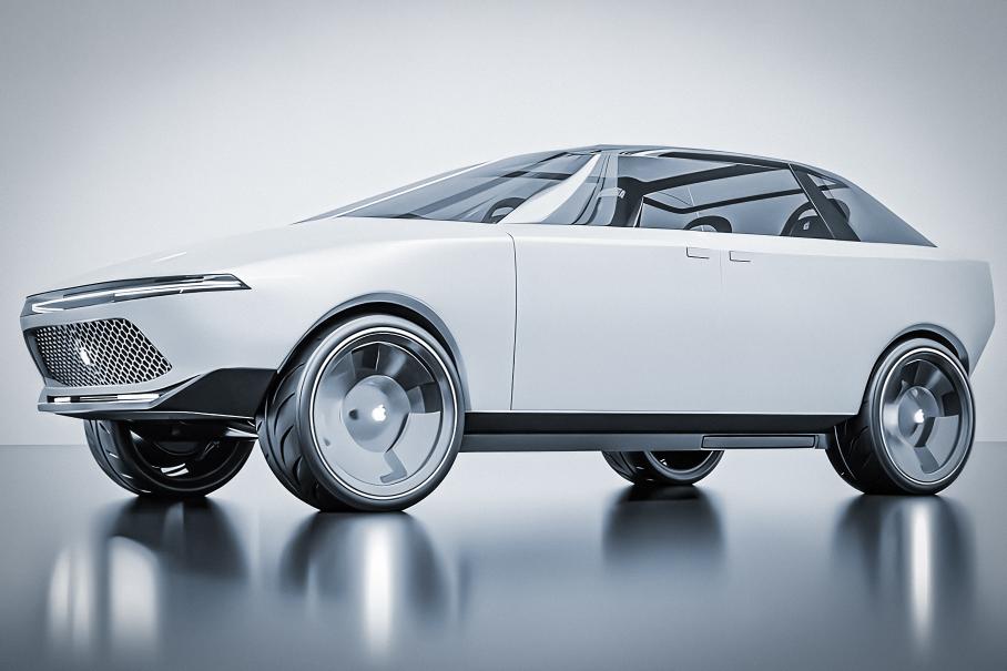 Один из неофициальных рендеров электрокара Apple