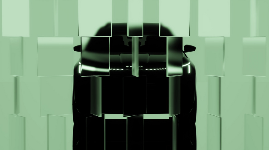 Skoda показала первый тизер нового кроссовера