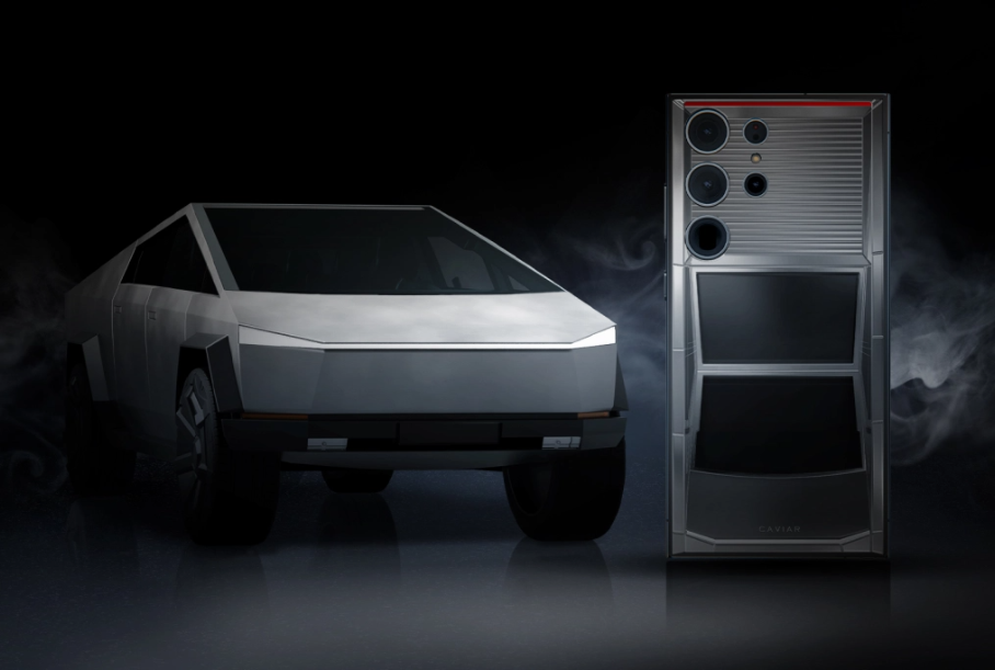Посмотрите на смартфон Samsung в стиле Tesla Cybertruck