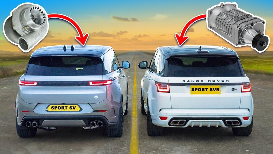 Видео: два поколения «заряженных» Range Rover Sport сошлись в гонке по прямой