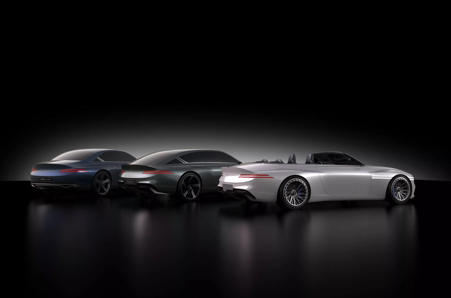 Genesis Concept X, его купеобразная версия и кабриолет