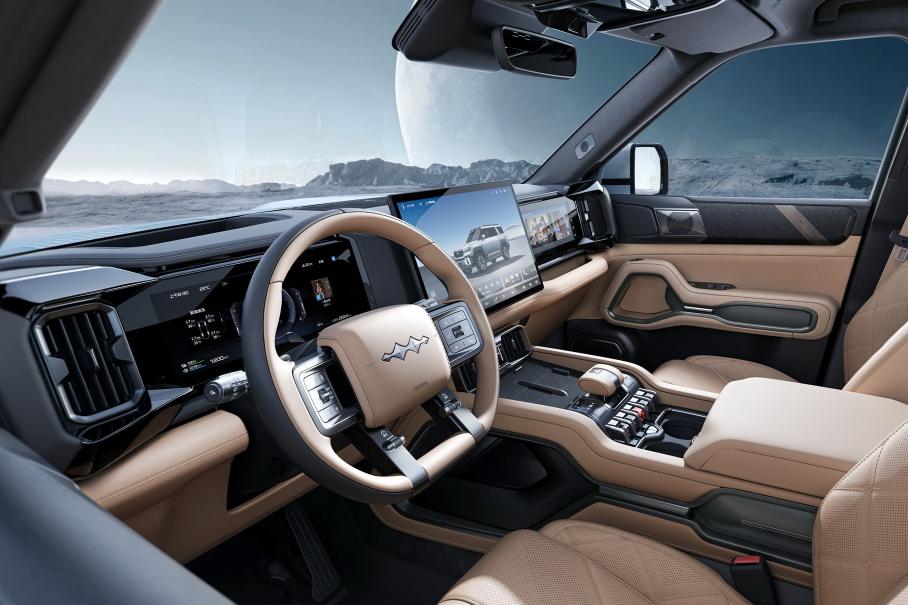 BYD показал салон большого рамного внедорожника Leopard 8