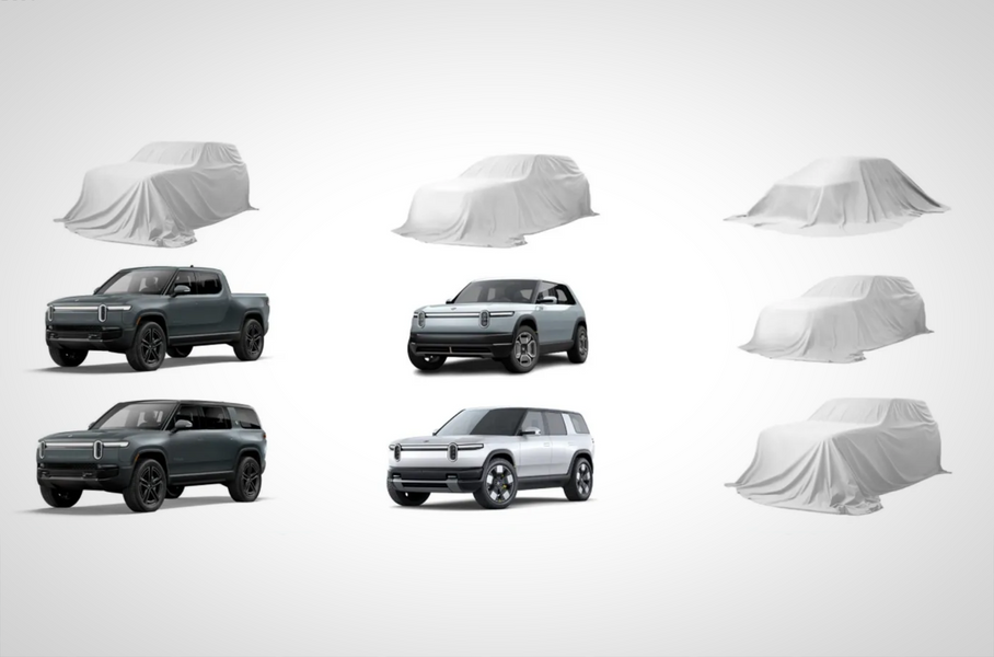 Rivian выпустит пять новинок. Три из них — с помощью Volkswagen