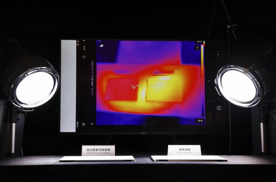 Nissan создала охлаждающую автомобильную краску
