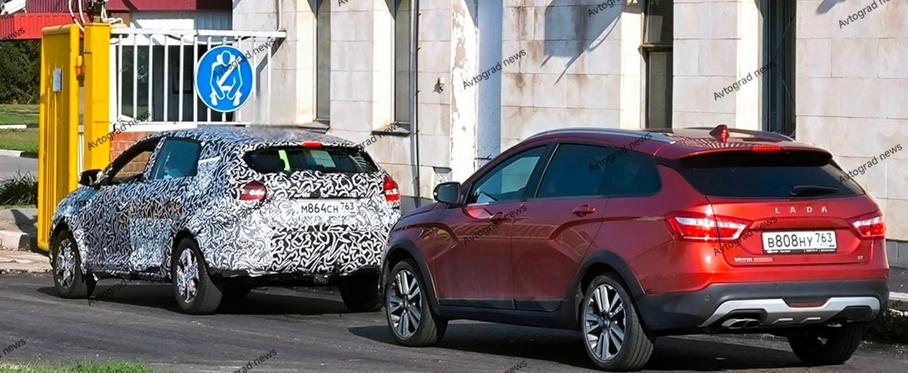 Наглядное сравнение: Lada Iskra SW сфотографировали рядом с Lada Vesta SW