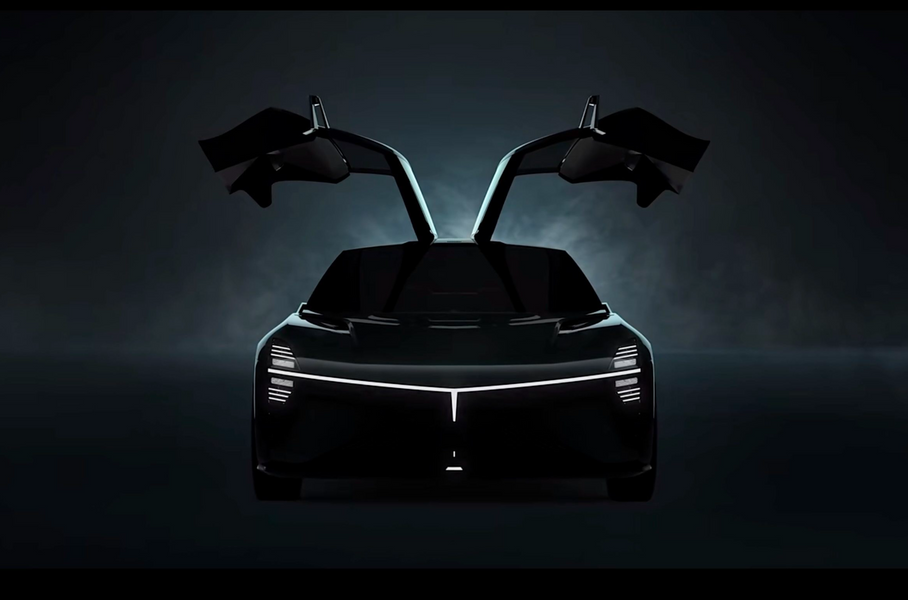В Китае выпустят электрокар с «крыльями чайки»