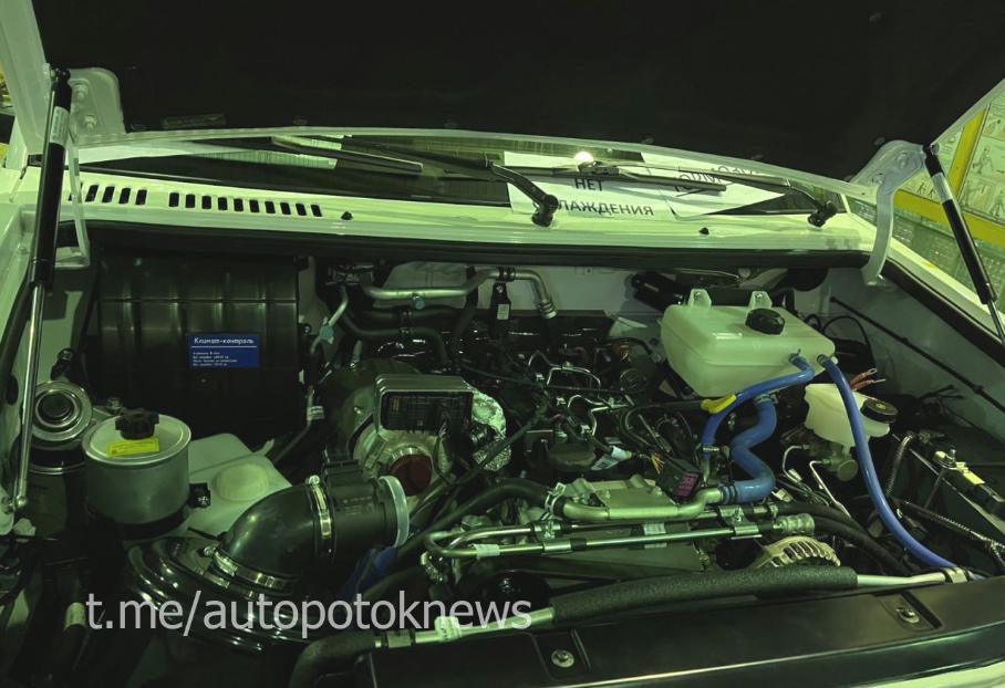 Появились фотографии пикапа УАЗ с дизелем и китайской «механикой»