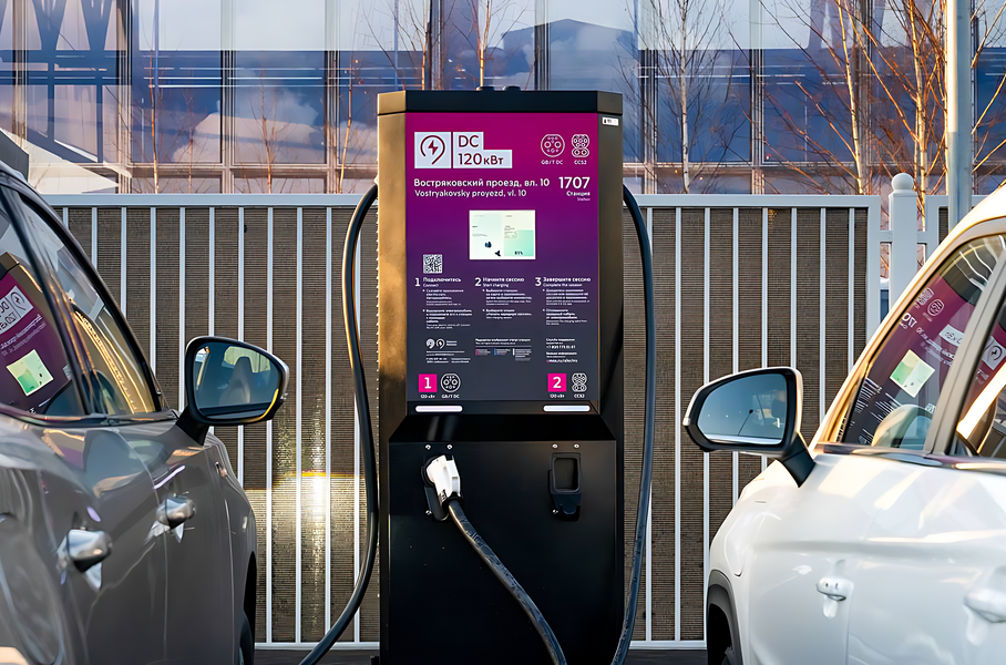 В Москве открылся первый зарядный хаб для электрокаров