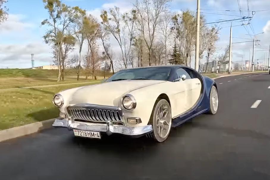 Посмотрите на «Волгу», стилизованную под Bugatti, которую построили в Беларуси