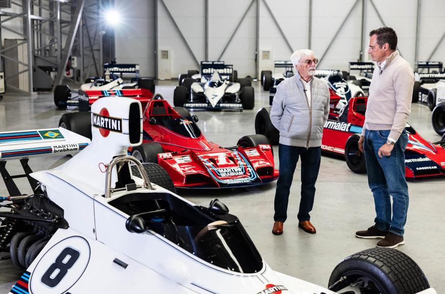 Берни Экклстоун (слева) собрал одну из лучших коллекций гоночных машин в мире