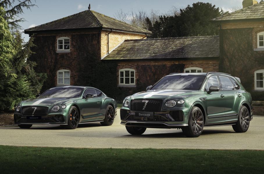 Bentley сделала особую Bentayga с углепластиковыми колёсами и ливреей лемановского болида