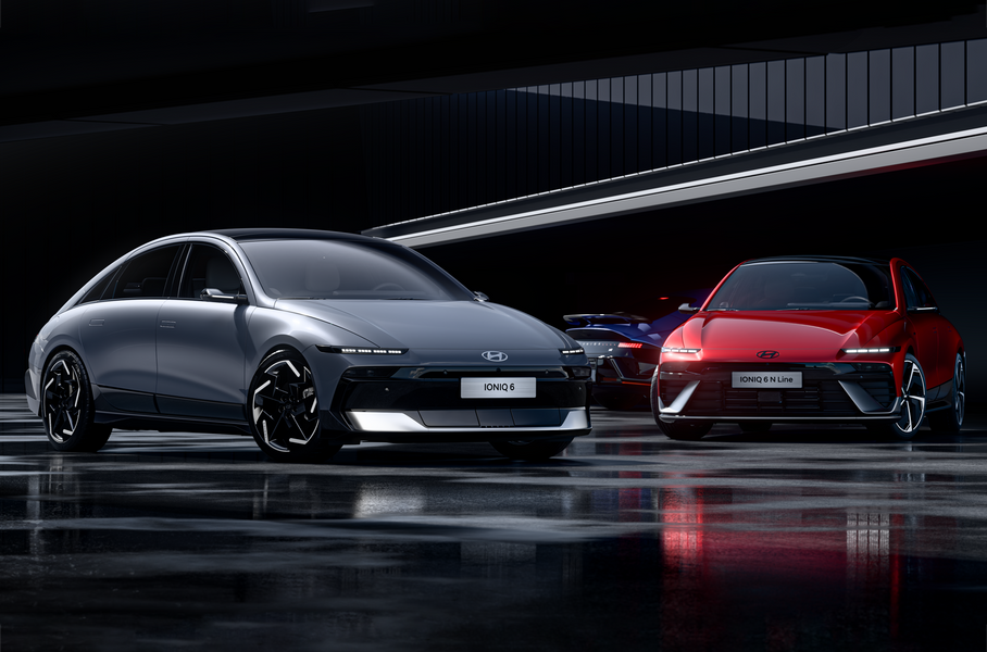 Слева направо: Hyundai Ioniq 6, Ioniq 6 N, Ioniq 6 N Line