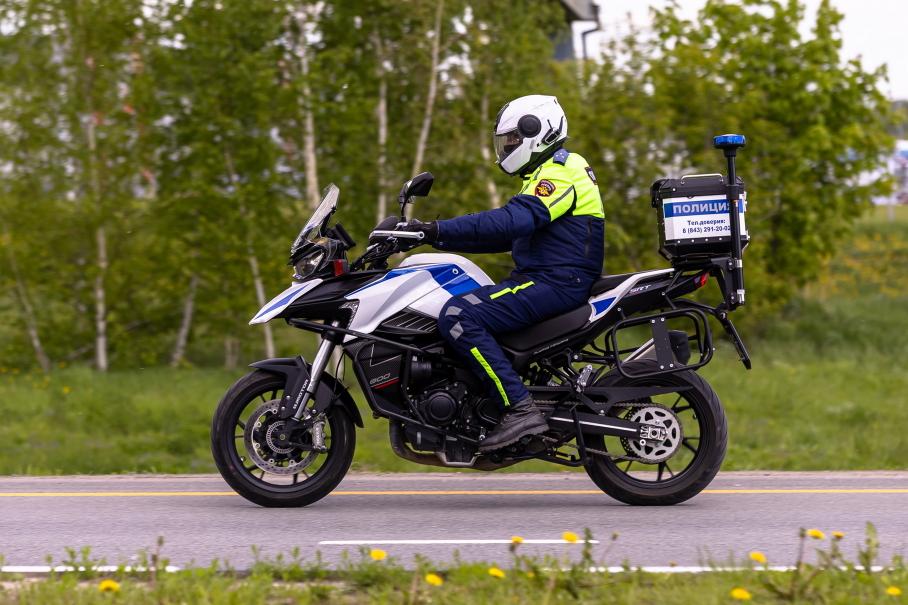 Фотофакт: в России для полиции стали закупать китайские мотоциклы
