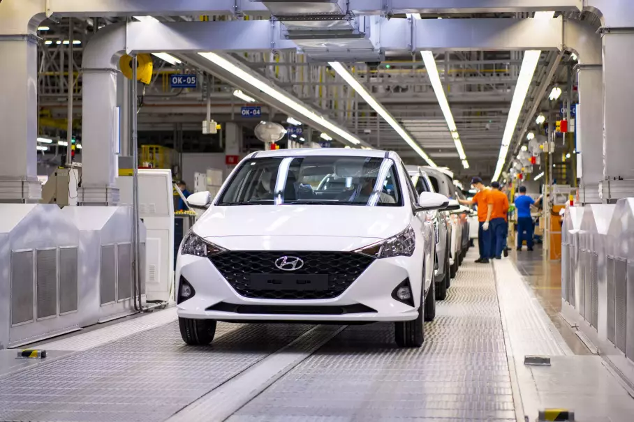 Завод «Хендэ Мотор Мануфактуринг Рус» в России. Архивное фото
