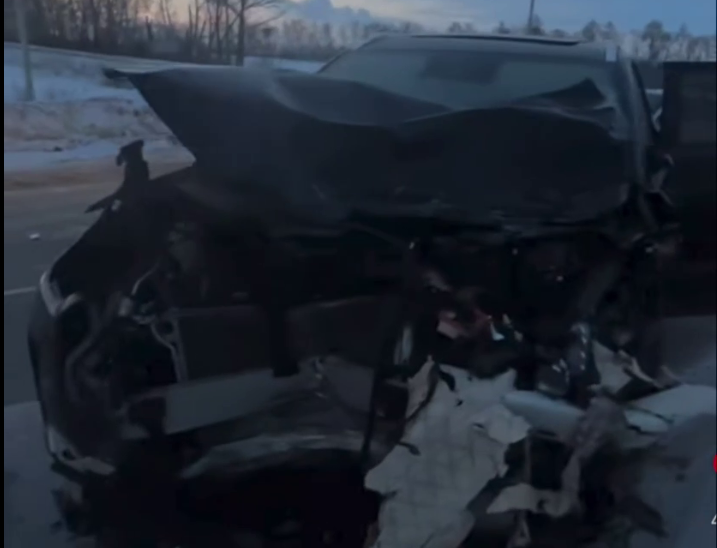 «Фронтальный краш-тест» Jaecoo J8 на трассе под Оренбургом попал на видео