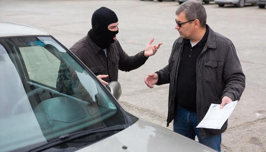 Мошенник продает автомобиль