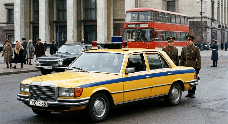 Предшественник седанов S-класса – Mercedes-Benz W116 на службе в МВД СССР